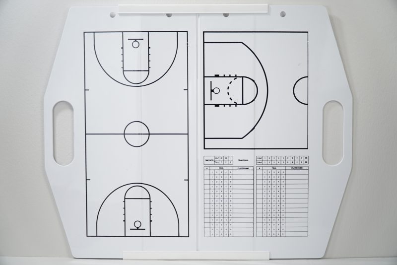 Coaches Board Basketball Half Court /w Stats